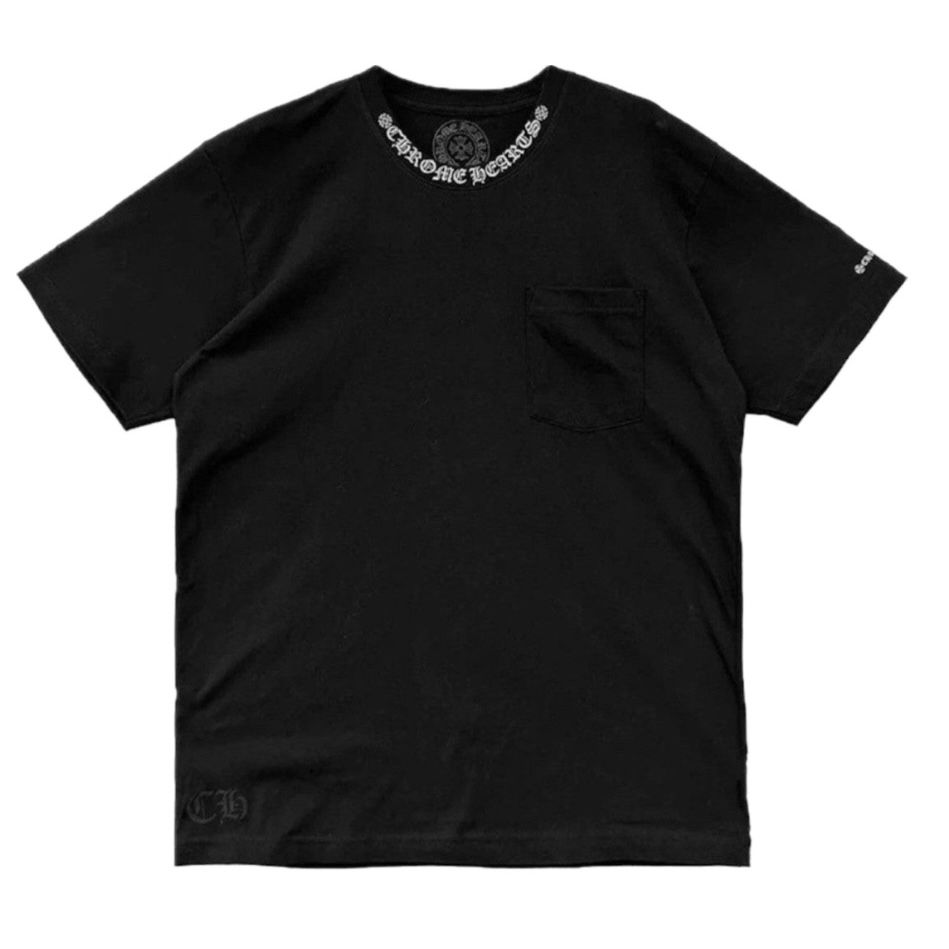 Chrome Hearts Short Sleeve Pocket Crew T-shirt (Black)