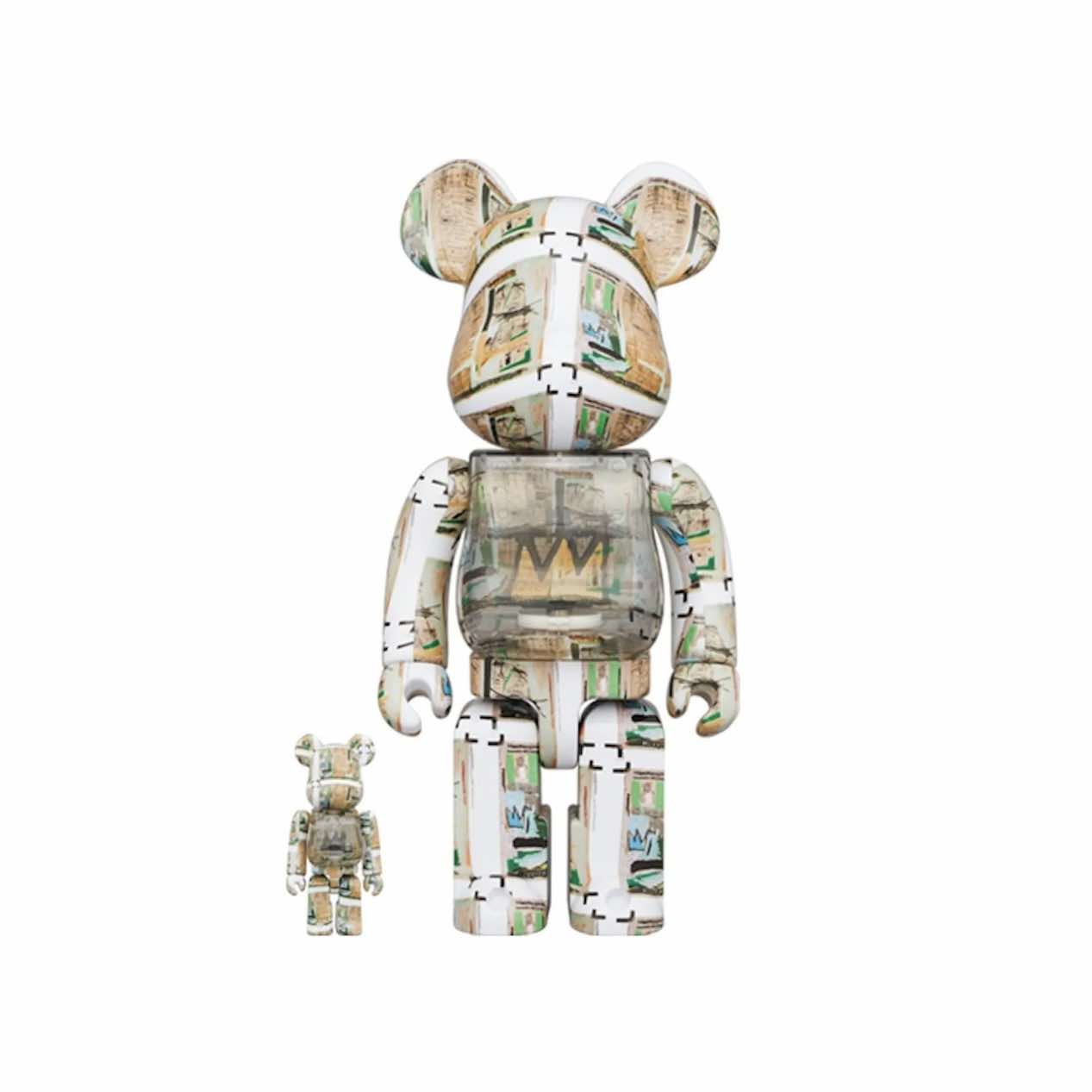 Bearbrick Jean-Michel Basquiat (King Pleasure) 100% & 400% Set