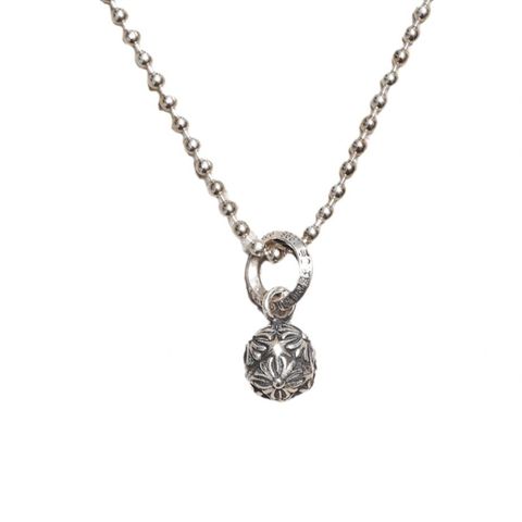 Chrome Heart Ball Chain Necklace