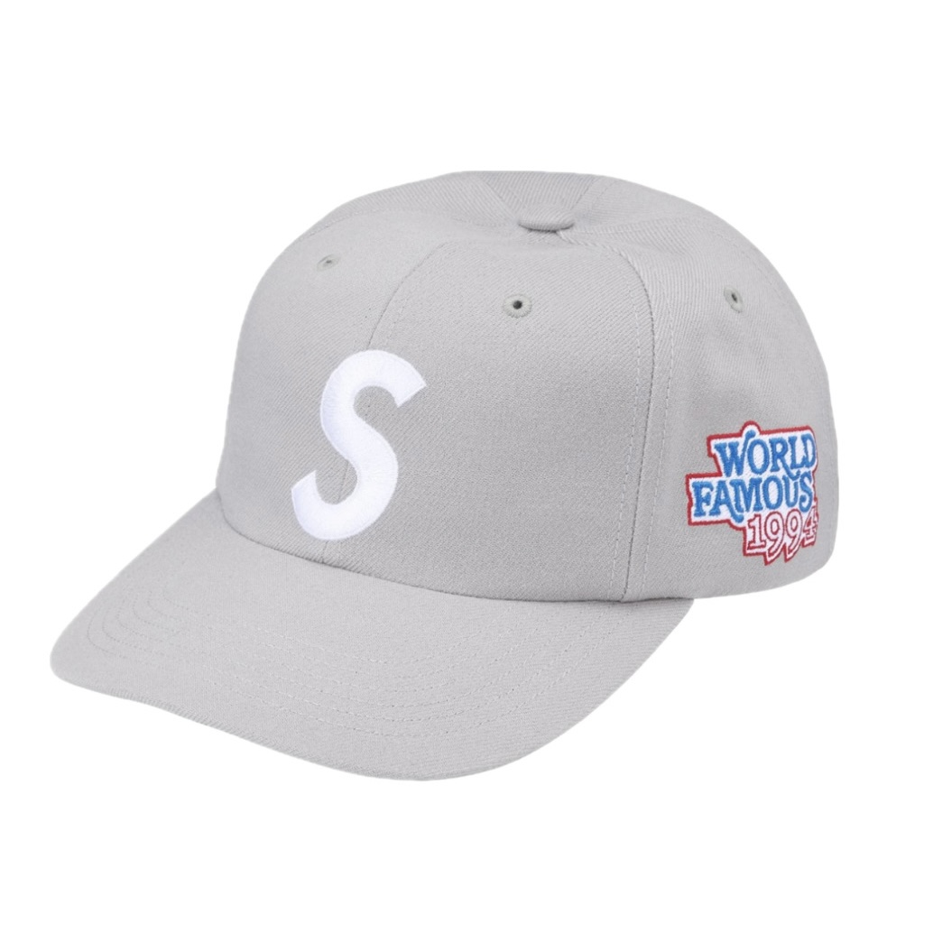 Supreme World Famous S Logo 6 - Panel (Grey)