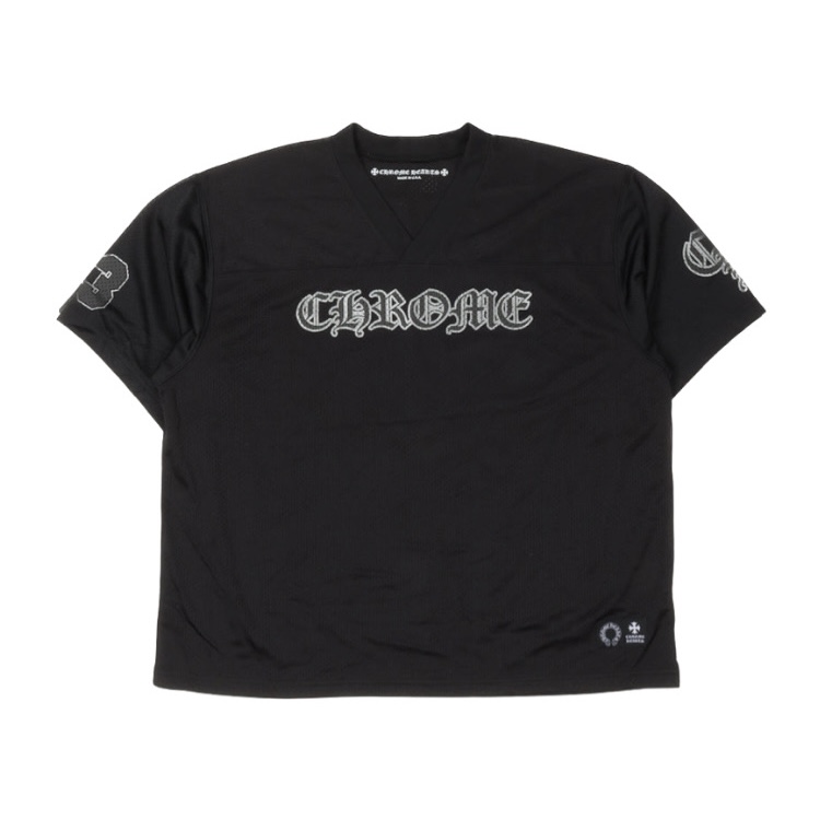 Size l Chrome Hearts Mesh Stadium Football Jersey 'Black'