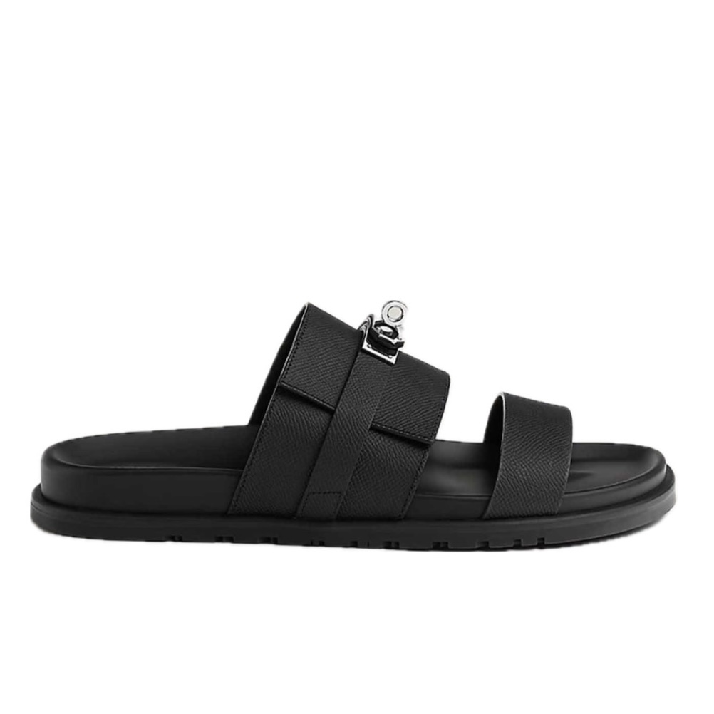 Hermes Men's Jackson Sandal (Black)