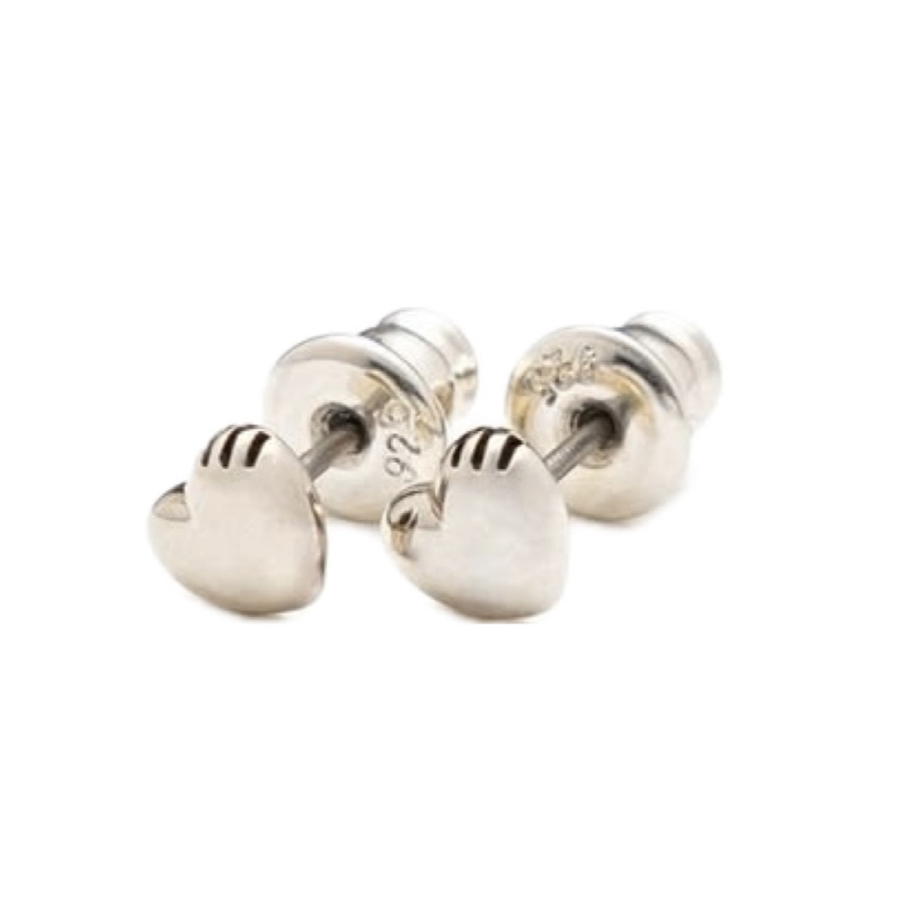 Human Made Heart Earrings (Silver)