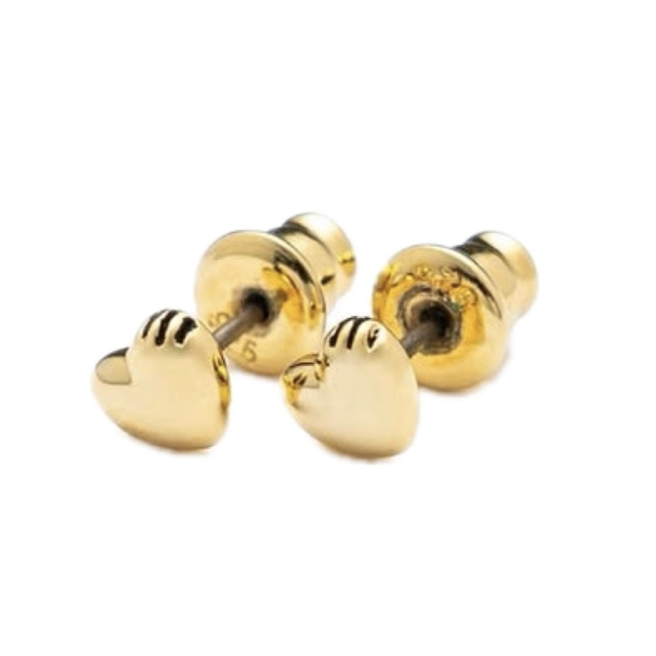 Human Made Heart Earrings (Gold)