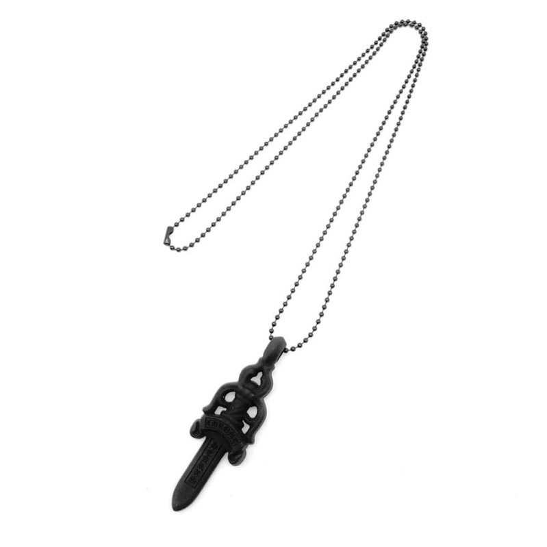 Chrome Hearts Silicon Dagger Necklace (Black)