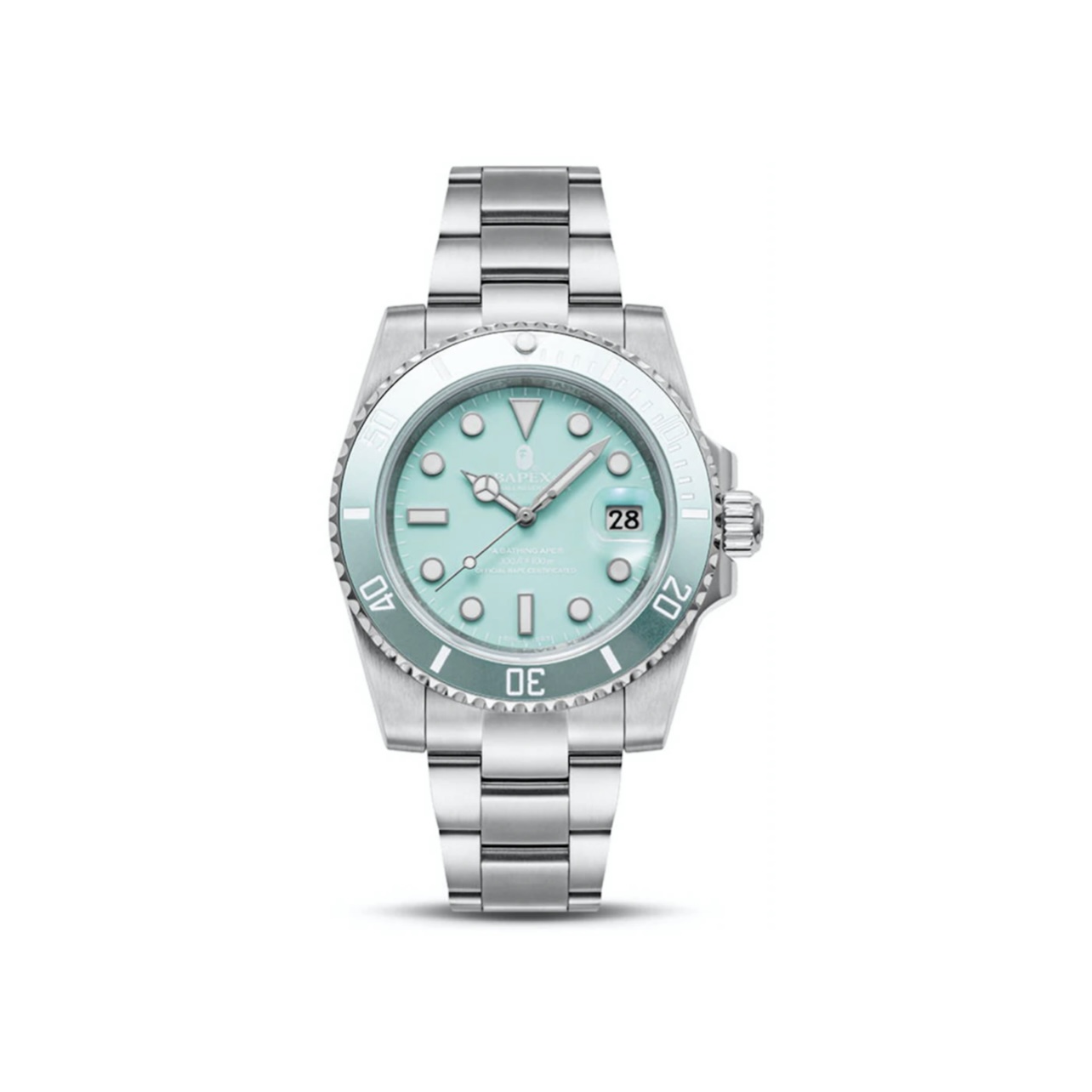 A Bathing Ape Type 1 Bapex Watch (2022) Sax Silver
